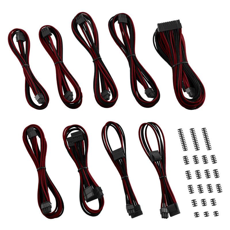 CableMod Classic ModMesh RT Cable Kit ASUS/Seasonic/Phanteks - schwarz/blutrot