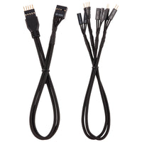 Corsair Premium Sleeved Frontpanel Kabel Verlängerungskit, schwarz