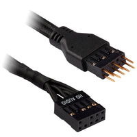 Corsair Premium Sleeved Frontpanel Kabel Verlängerungskit, schwarz