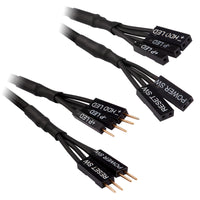 Corsair Premium Sleeved Frontpanel Kabel Verlängerungskit, schwarz