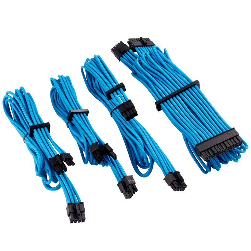 Corsair Premium Sleeved Kabel-Set (Gen 4) - blau