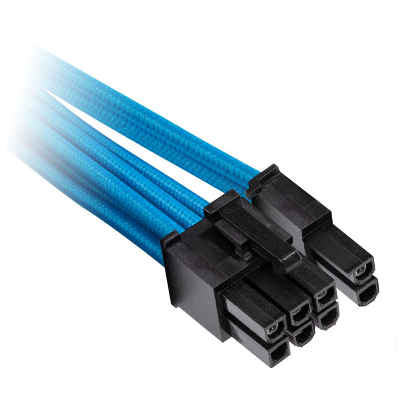 Corsair Premium Sleeved PCIe Dual-Kabel, Doppelpack (Gen 4) - blau