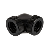Raijintek Anschluss PELIAS D140906, 14mm, 90 Grad Adapter - 6er-Pack, schwarz