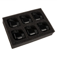 Raijintek Anschluss PELIAS D140906, 14mm, 90 Grad Adapter - 6er-Pack, schwarz