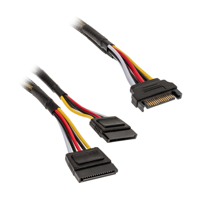 Akasa SATA Strom-Y-Kabel - 30cm, 2er Pack