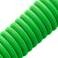 CableMod PRO Coiled Keyboard Cable USB-C zu USB Typ A, Viper Green - 150cm