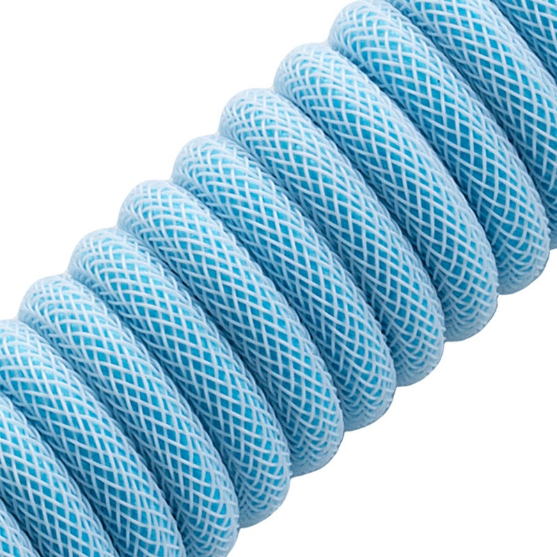 CableMod PRO Coiled Keyboard Cable USB-C zu USB Typ A, Blueberry Cheesecake - 150cm
