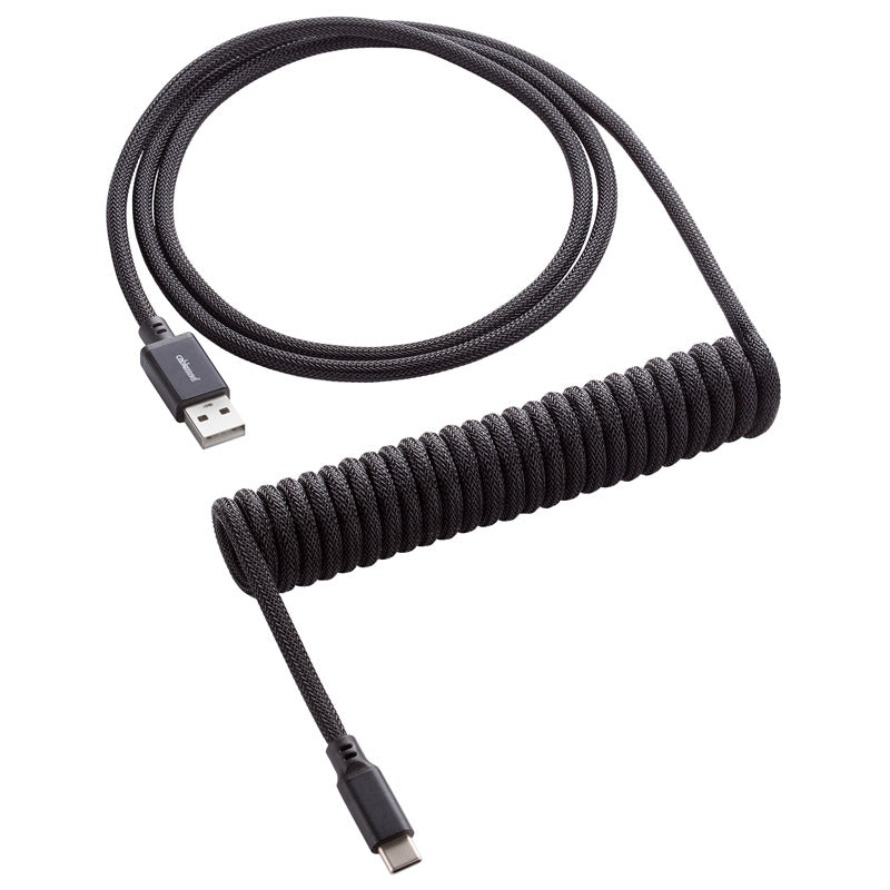 CableMod Classic Coiled Keyboard Cable USB-C zu USB Typ A, Midnight Black - 150cm