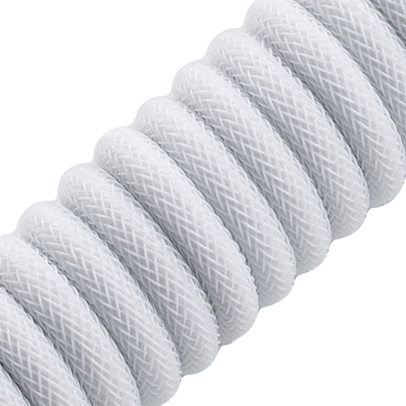 CableMod Classic Coiled Keyboard Cable USB-C zu USB Typ A, Glacier White - 150cm