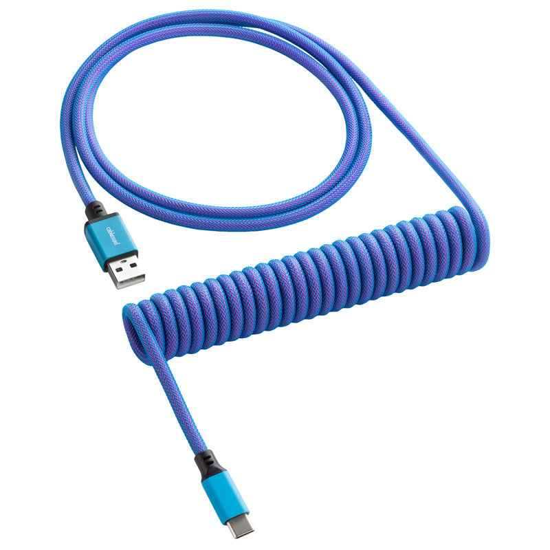 CableMod Classic Coiled Keyboard Cable USB-C zu USB Typ A, Galaxy Blue - 150cm