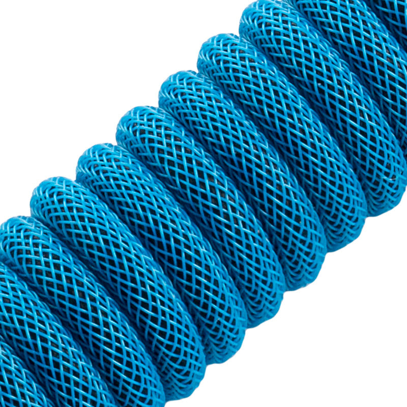 CableMod Classic Coiled Keyboard Cable Micro USB zu USB Typ A, Spectrum Blue - 150cm