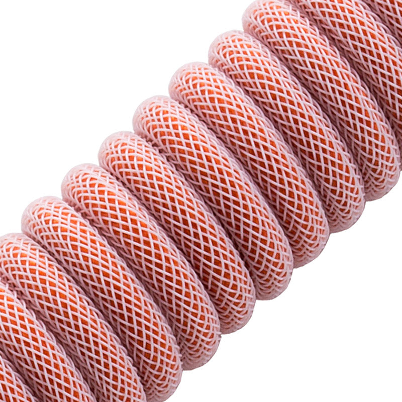 CableMod Classic Coiled Keyboard Cable USB-C zu USB Typ A, Orangesicle - 150cm