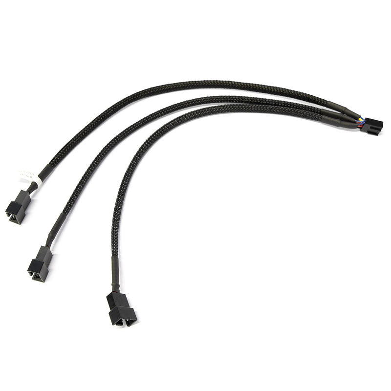 Watercool Y-Splitter 3-Fan PWM, schwarz - 30cm