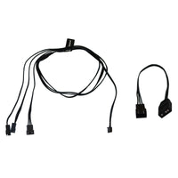 Alphacool Digital RGB LED Y-Kabel 3-fach mit JST-Stecker, schwarz - 60cm