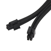 SilverStone EPS 8-Pin zu EPS/ATX 4+4-Pin Kabel, 300mm - schwarz