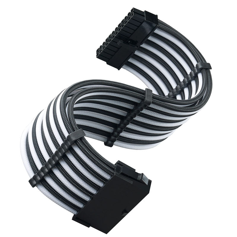 SilverStone ATX 24-Pin-Kabel, 300mm - Schwarz/Weiß