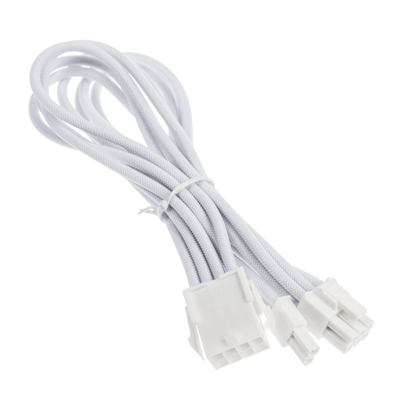 SilverStone 8-Pin-PCIe auf 6+2-Pin-PCIe Verlängerung, 250mm - Weiß