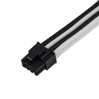 SilverStone PP07E-PCIBW 8-Pin-PCIe auf 6+2-Pin-PCIe Verlängerung, 250mm - Schwarz/Weiß