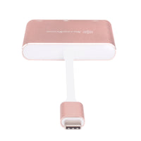SilverStone SST-EP08P - USB 3.1 Typ-C Adapter auf HDMI/USB Type C/USB Type A - rosa