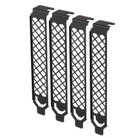 SilverStone SST-Aeroslots-2B - PCI Slotblenden, 4 Stück - schwarz