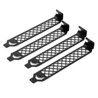 SilverStone SST-Aeroslots-2B - PCI Slotblenden, 4 Stück - schwarz