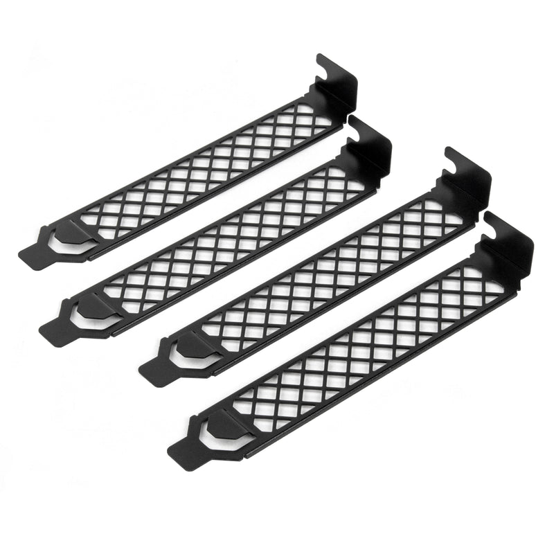 SilverStone SST-Aeroslots-2B - PCI Slotblenden, 4 Stück - schwarz