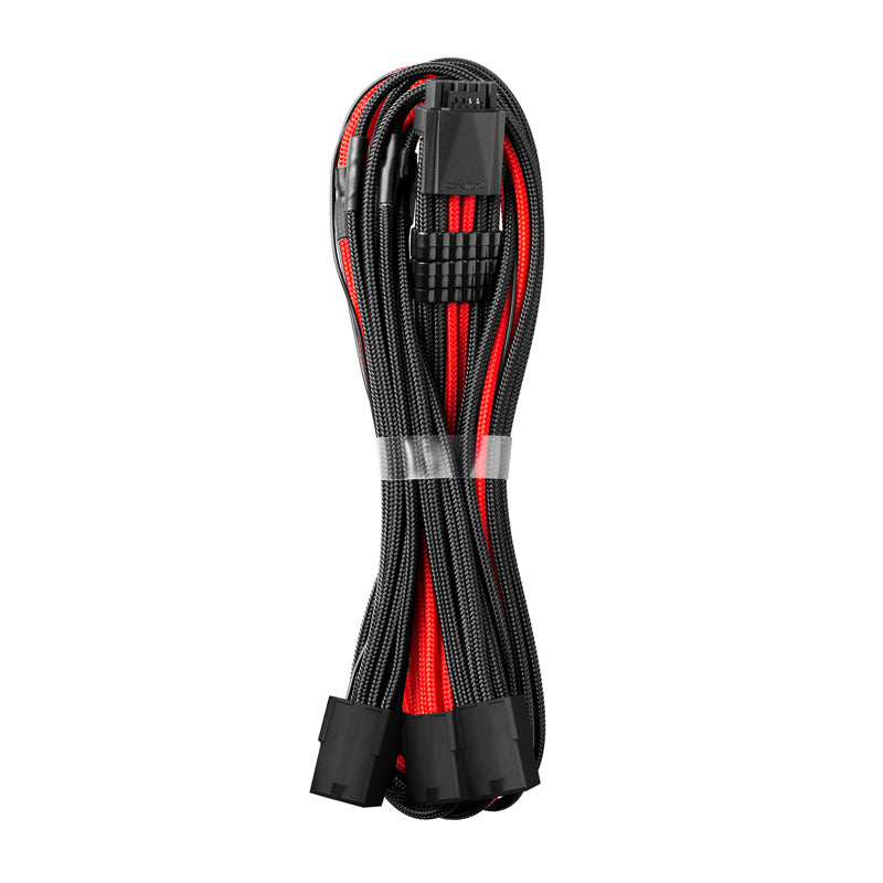 CableMod PRO ModMesh 12VHPWR auf 3x PCI-e Kabel - 45cm, schwarz/rot