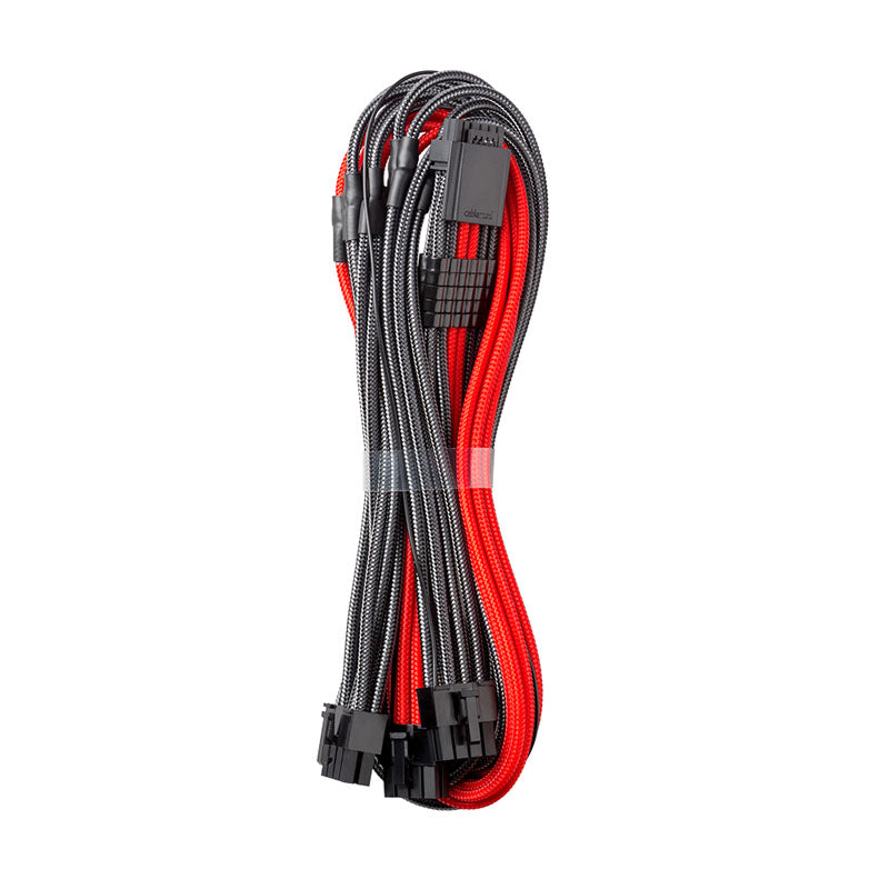CableMod C-Series PRO ModMesh 12VHPWR auf 3x PCI-e Kabel für Corsair - 60cm, carbon/rot