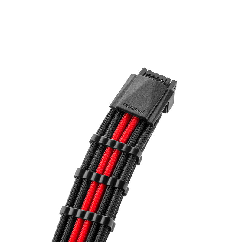 Cablemod PRO ModMesh RT 12VHPWR auf 3x PCI-e Kabel für ASUS/Seasonic/Phanteks - 60cm, schwarz/rot