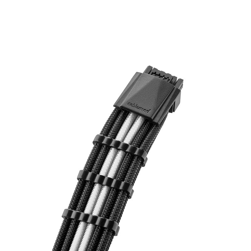 Cablemod PRO ModMesh RT 12VHPWR auf 3x PCI-e Kabel für ASUS/Seasonic/Phanteks - 60cm, schwarz/weiß