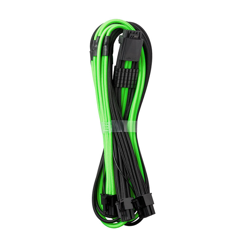 Cablemod PRO ModMesh RT 12VHPWR auf 3x PCI-e Kabel für ASUS/Seasonic/Phanteks - 60cm, schwarz/hellgrün