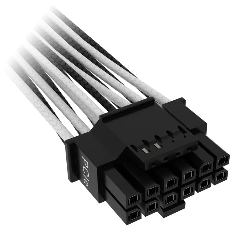 Corsair Premium Sleeved 12+4 Pin PCIe Gen5 12VHPWR 600W - schwarz/weiß