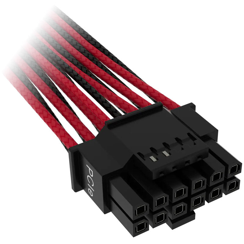 Corsair Premium Sleeved 12+4 Pin PCIe Gen5 12VHPWR 600W - schwarz/red