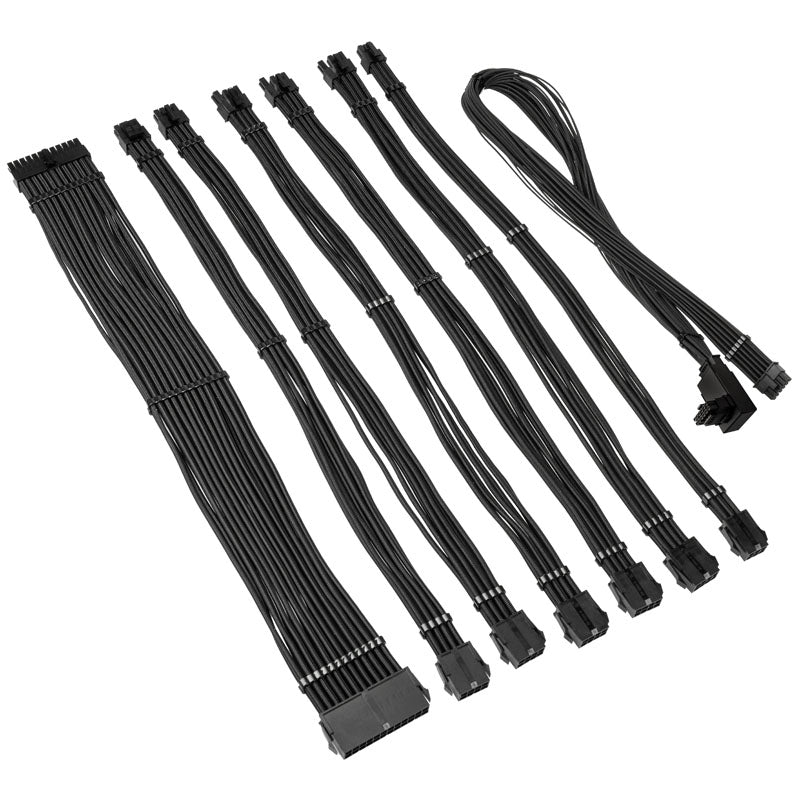 Kolink Core Pro Braided Cable Extension Kit 12V-2x6 Typ 1 - Jet Black