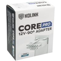 Kolink Core Pro 12V-2x6 90 Degree Adapter - Typ 2, weiß