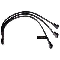 K Alphacool Y-Splitter 4-Pin auf 3x 4-Pin PWM 30cm - schwarz