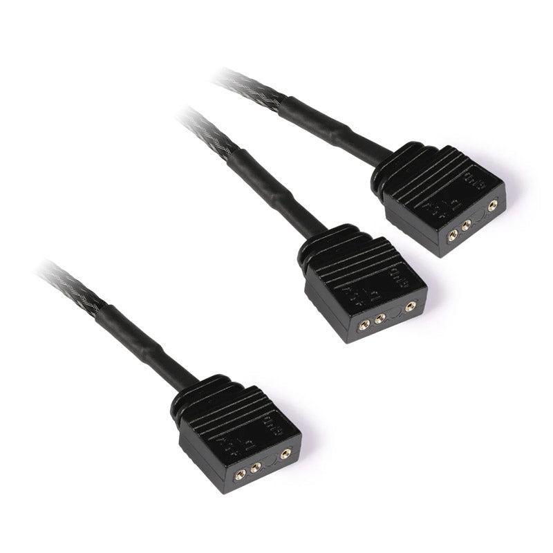 Alphacool Y-Splitter aRGB 3-Pin auf 2x 3-Pin 60cm - schwarz