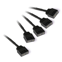 Alphacool Y-Splitter aRGB 3-Pin auf 4x 3-Pin 30cm - schwarz