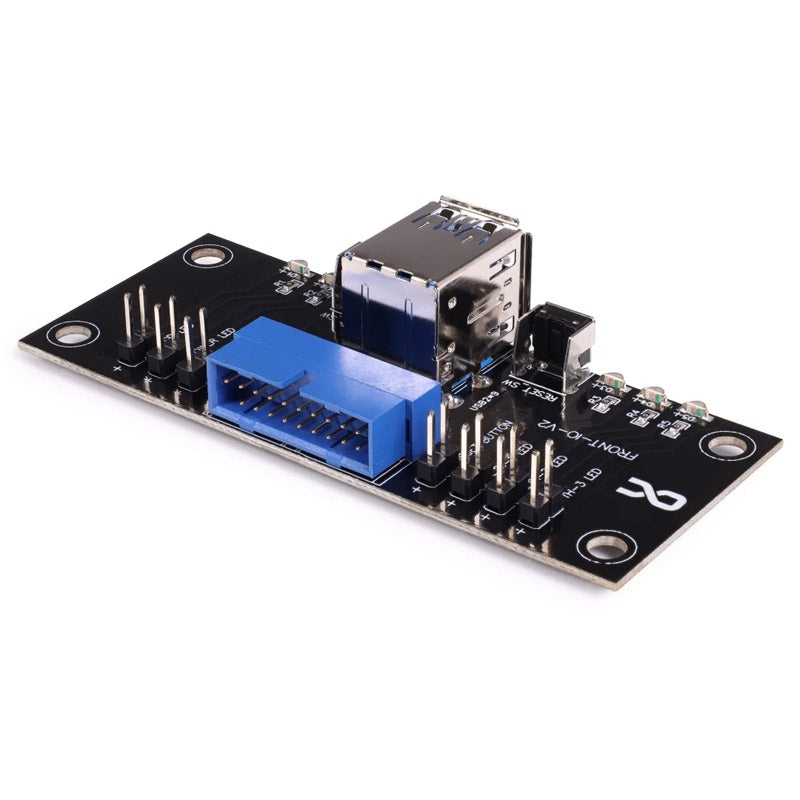 Alphacool ES Front I/O-Panel mit USB 3.0 und Kabelsatz für Servergehäuse