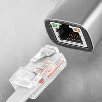 AXAGON ADE-TXCA Gigabit Ethernet  Adapter, USB-C + USB-A - titangrau
