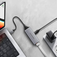 AXAGON ADE-TXPD Gigabit Ethernet Adapter, USB-C - titangrau