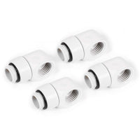 Alphacool Eiszapfen L-Verbinder drehbar G1/4 AG auf G1/4 IG - 4 Stück weiß
