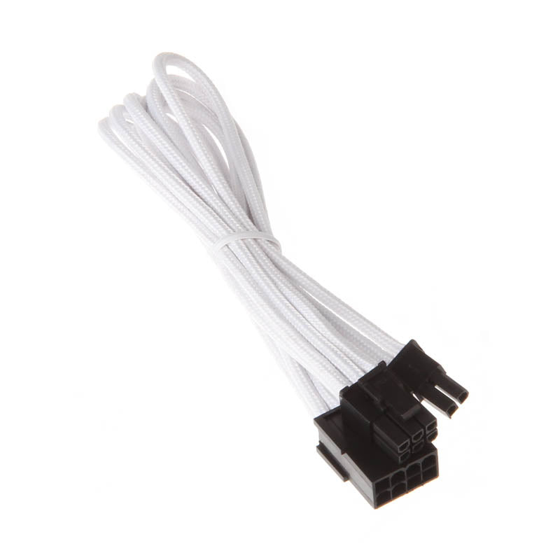 SilverStone 8-Pin-PCIe auf 6+2-Pin-PCIe Verlängerung - 250mm weiß