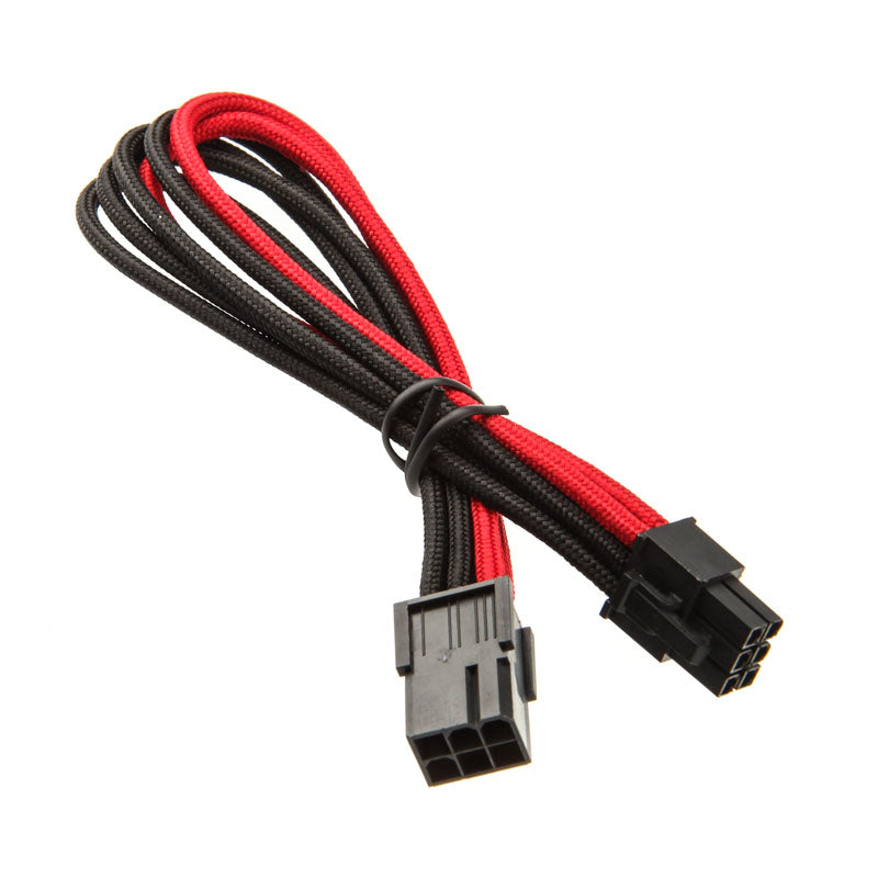SilverStone 6-Pin-PCIe zu 6-Pin-PCIe Kabel 250mm - schwarz/rot