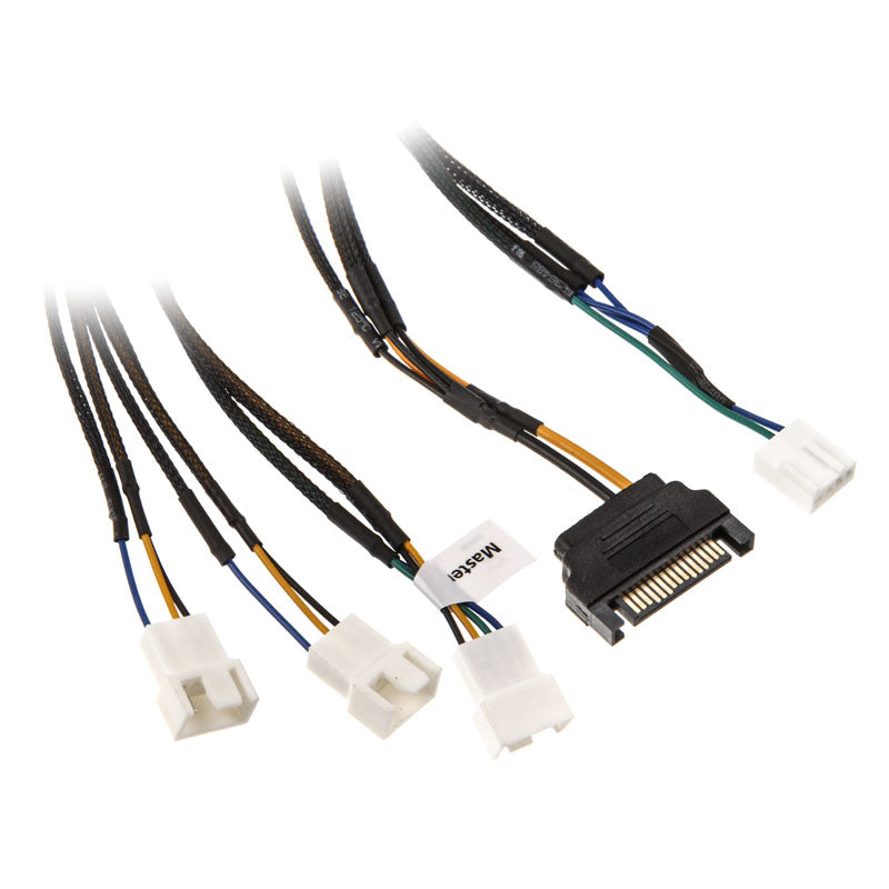 Akasa Flexa FP3S PWM Verteiler-Kabel (3 Lüfter) - gesleevt, 30cm