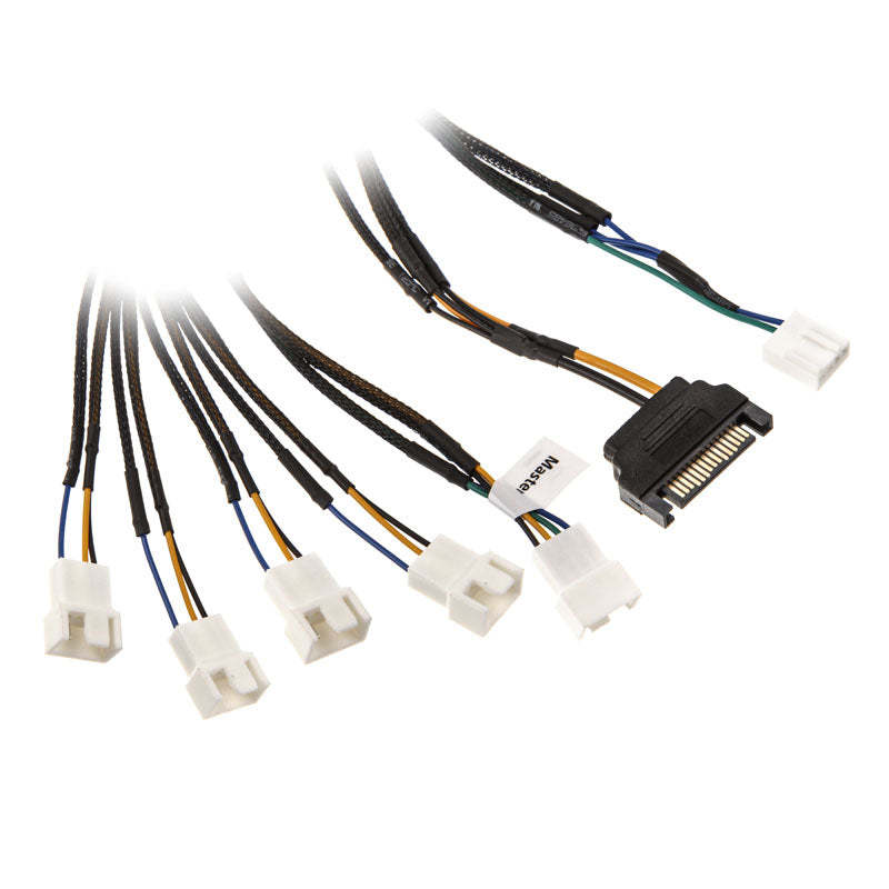 Akasa Flexa FP5S PWM Verteiler-Kabel (5 Lüfter) - gesleevt, 45cm