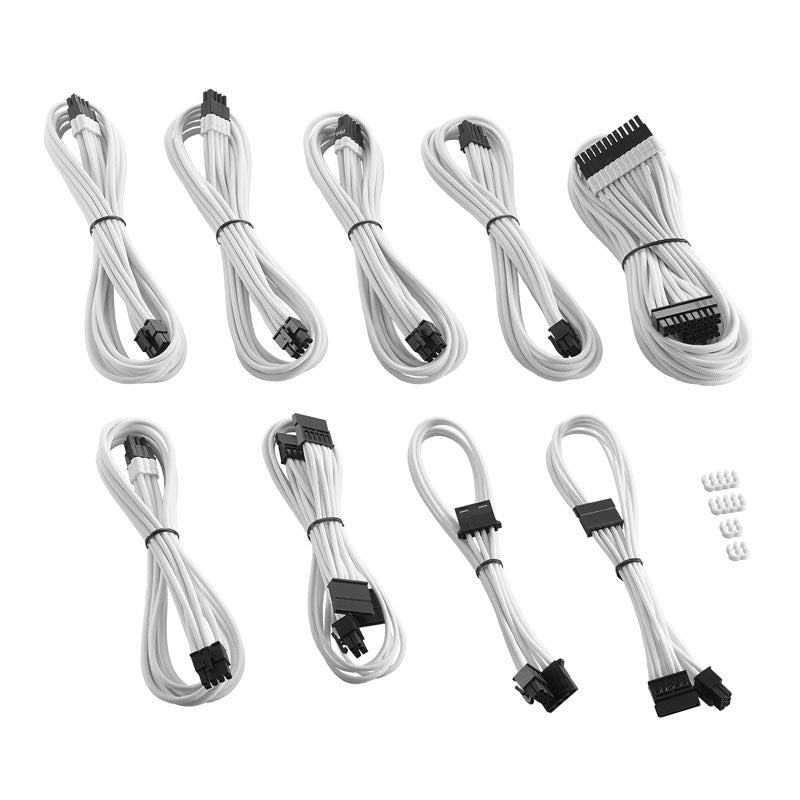 CableMod C-Series PRO ModMesh Cable Kit für Corsair AXi/HXi/RM (Yellow Label) - weiß