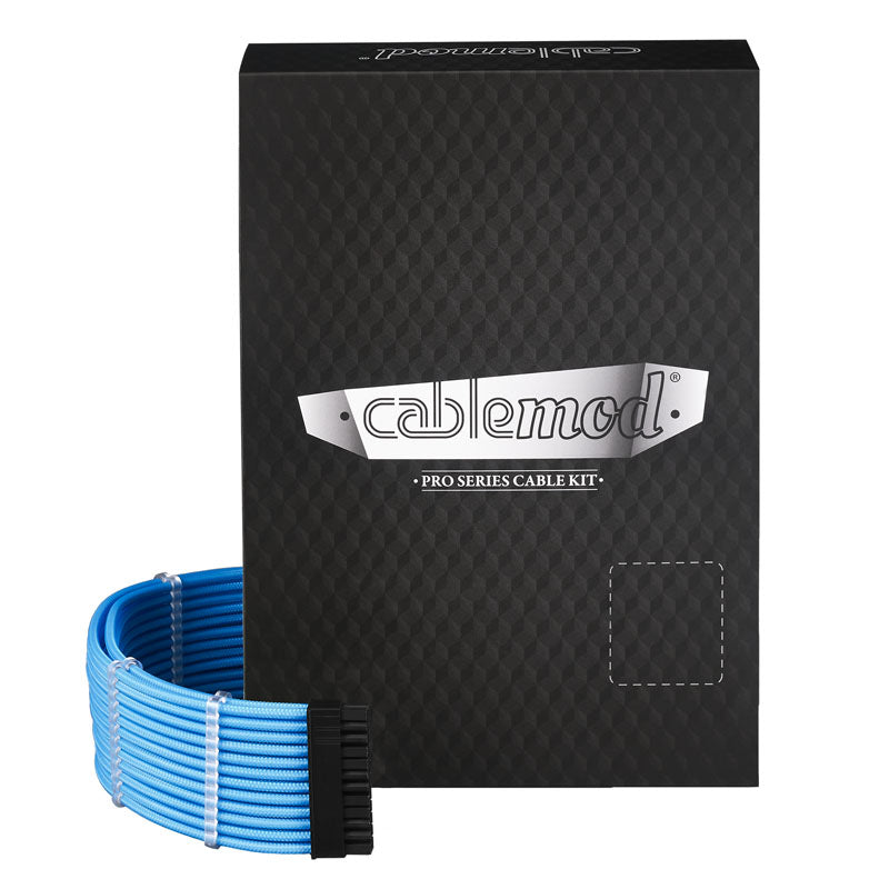 CableMod C-Series PRO ModMesh Cable Kit für RMi/RMx/RM (Black Label) - hellblau