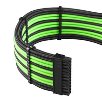 CableMod C-Series PRO ModMesh Cable Kit für RMi/RMx/RM (Black Label) - schwarz/hellgrün