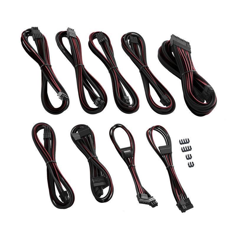 CableMod C-Series PRO ModMesh Cable Kit für Corsair AXi/HXi/RM (Yellow Label) - schwarz/blutrot